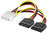 Strom-Kabel Adapter Molex - 2x SATA Power