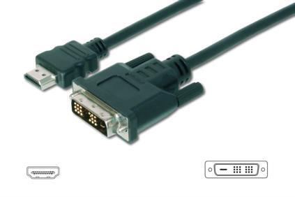 ASSMANN Adapterkabel HDMI Typ A St. > DVI (18+1) St. 3,0m