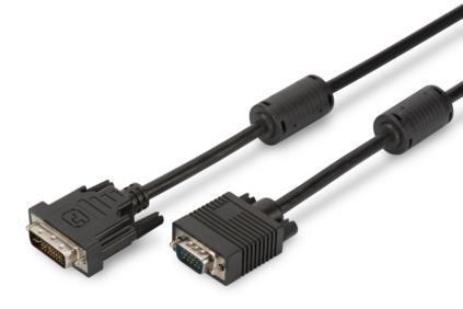 ASSMANN Adapterkabel DVI-I (24+5) St. > VGA (HD15) St. 2m