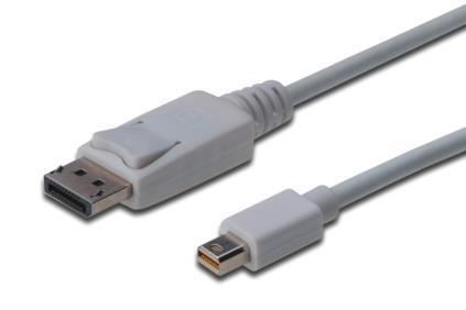 ASSMANN DisplayPort-Kabel mini-DP-St. > DP-St. 3,0m weiß