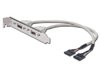 ASSMANN USB 2.0 Slotblechkabel 2x Typ A  / 2x 5 pin IDC