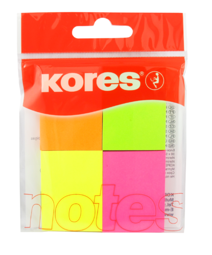 Kores Pagemarker Papier, 40 x 50 mm, Neonfarben