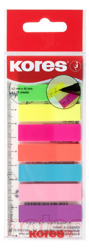 Kores Pagemarker Folie, 12 x 45 mm, Neonfarben